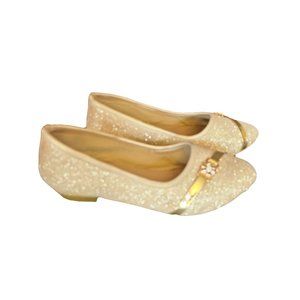 APPLE Fancy Gold Sparkle Glitter Shoes 35